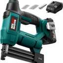 NEU MASTER Nail Gun Cordless with Battery Powered - 18 Gauge 2 in 1 Brad Nailer/Staple Gun, 20V Max. 2.0Ah Battery & Charger, 800 Nails & 200 Staples Included