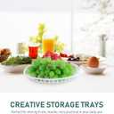 8 Pack Oval Fast Food Baskets Plastic Oval Basket Small Fruit Bread Basket Bin Food Serving Tray for Sandwiches, Burgers, Nachos, Fries, Hot Corn Dogs Food Serving Storage Display Decor