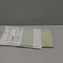 Crumbs Home Modern Farmhouse Fall Linen Indoor Outdoor Throw Pillow Cover Only, 20"x20" Water Repellent for Patio, Backyard, Couch, Light Green Embroidered Stripes