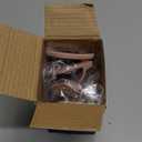 AUOON Clip on Strainer for Pots and Pans - Silicone Food Strainer for Draining Pasta, Spaghetti, Noodles, Fruits, Vegetables, Grease, Ground Beef (Almond Rose) (Standard 8.86 x 3.55 in)