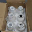 YANLING 6 Pack White Vase Small Ceramic Vases for Decor, White Vases for Flowers Boho Home Decor, Pampas Grass Dried Flowers Vases