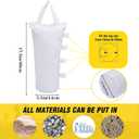 Canopy Weights Bag Leg Weight for Pop up Canopy Tent, Sand Bags for Patio Umbrella Instant Outdoor Sun Shelter, 4 Pack-White