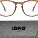 IZIPIZI READING #E Reading Glasses for Women and Men Rectangular Glasses with Anti-Scratch Lenses, Lightweight Fashion Frame