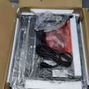 Huuger Nightstands Set of 2, End Tables with Charging Station, Side Tables with Fabric Drawers, Bedside Tables with USB Ports and Outlets, Night Stands for Bedroom, Rustic Brown and Black