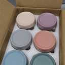 NETANY 6-pack 10oz Glass jars with Airtight Lids, Overnight Oats Containers with Lids, Wide mouth Mason Salad jars, Glass Food Storage Containers for Snacks Yogurt Spice Sugar