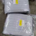 HONBAY Modular Sectional Sleeper Sofa with Pull Out Bed, Velvet Convertible L Shaped Couch with Storage Seat, Sectional Couches for Living Room, Black