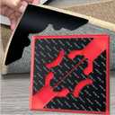 Rug Non Slip Grippers, Reusable Rug Tape Pads for Hardwood Floors and Tiles, Strong Carpet Gripper for Area Rugs, No Damaging for Floor, 8Pcs