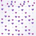 Fuyoooo 10 Pack 130ft Purple Lavender White Holographic Heart Party Garland Asymmetrical Love Hanging Banners for Birthday Wedding Baby Bridal Shower Engagement Bachelorette Graduation Decorations