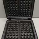 Waffle Maker, 1200W Belgian Waffle Maker, Dual Rectangular Thick Waffle Iron, 7-Level Browning LED Panel, Nonstick Plates, Anti-spill Design, Audible Ready Beep, Easy Cleanup, Stainless Steel
