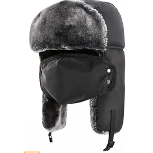 Ear Muffs, Caps Being Headwear – A Premium Hat Crafted for Cold Outdoor Use, Blending Style with Practicality Black/Grey