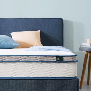 ZINUS 8 Inch Spring Sensation Hybrid Mattress [New Version], Full, Fiberglass Free, Medium Firmness, Durable Support, Certified Safe Foams & Fabric, Mattress in A Box (White)