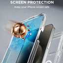 Miracase Magnetic for iPhone 15 Pro Case Full-Body Bumper Phone case with Built-in Glass Screen Protector& Camera Protector, [Compatible with MagSafe] Military Drop Proof 15 Pro Cover 6.1 inch,Clear