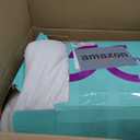 Dual Layer 4 Inch Memory Foam Mattress Topper California King - 2 Inch Gel Memory Foam and 2 Inch Pillow Top Mattress Pad,7-Zone Egg Crate California King Size Mattress Topper(White)