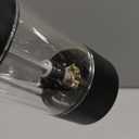 Electric Salt and Pepper Grinder Set Automatic Battery Pepper Mill Shakers Adjustable Coarseness Upgraded Larger Capacity with Led Home and Kitchen Appliances Birthday Gifts for Women Mom (Black/Black)