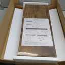 QEEIG Floating Shelves for Wall 23.6" Long - Wall Mounted Shelf Bathroom Kitchen Living Room Bedroom Farmhouse Home Decor Display Bookshelf Large 23.6 x 9.3 inch Set of 2, Rustic Brown (008-60BN)