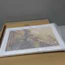 KTKDE 12x18 Wooden Picture Frame,Display Pictures 11x17 with Mat or 12x18 Without, Tempered Glass, 18 by 12 White Frame Wall Gallery Photo Frames Poster Frame best gift