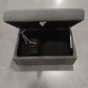 Storage Ottoman Charcoal Grey