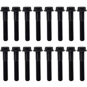 HiSport Exhaust Manifold Flanged Bolt - Compatible with Ford F250 F350 7.3L Powerstroke Diesel Engine 1994 1995 1996 1997 1998 1999 2000 2001 2002 2003