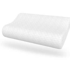 Gel Support Memory Foam Pillow, Standard Contour, Ventilated Cooling Memory Foam with Premium Polyester Cover, Side and Back Sleeper, WhiteGel Support Memory Foam Pillow, Standard Contour, Ventilated Cooling Memory Foam with Premium Polyester Cover