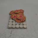 Nuanchu 20 Pcs Diwali Lotus Decoration for Home Wooden Flower Candle Holder with 25 Tea Lights Candles Artificial Lotus Traditional Indian Decor for Diwali Puja Home Decoration Gifts