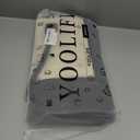 YOOLIFE Gifts for Women - Initial Canvas Tote Bag & Makeup Bag, Birthday Gifts for Women Mom Sister Friends