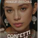 Fazit Makeup Patches - Confetti Speckles - Glow Up Make-Up Patches - Cute Glitter Makeup Accessories for Women - Cosmetic Glitter for Face