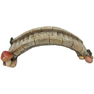 Pacific Giftware Enchanted Garden Stone Bridge Mini Fairy Garden Accessory with Mushroom 7 Inch L