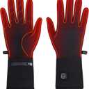 Heated Gloves Liners With Rechargeable Battery for Men Women - Electric Gloves for Winter Sports, Cycling, Ski, Snowboarding, Hiking, Motorcycle Riding (X-Small-Small)