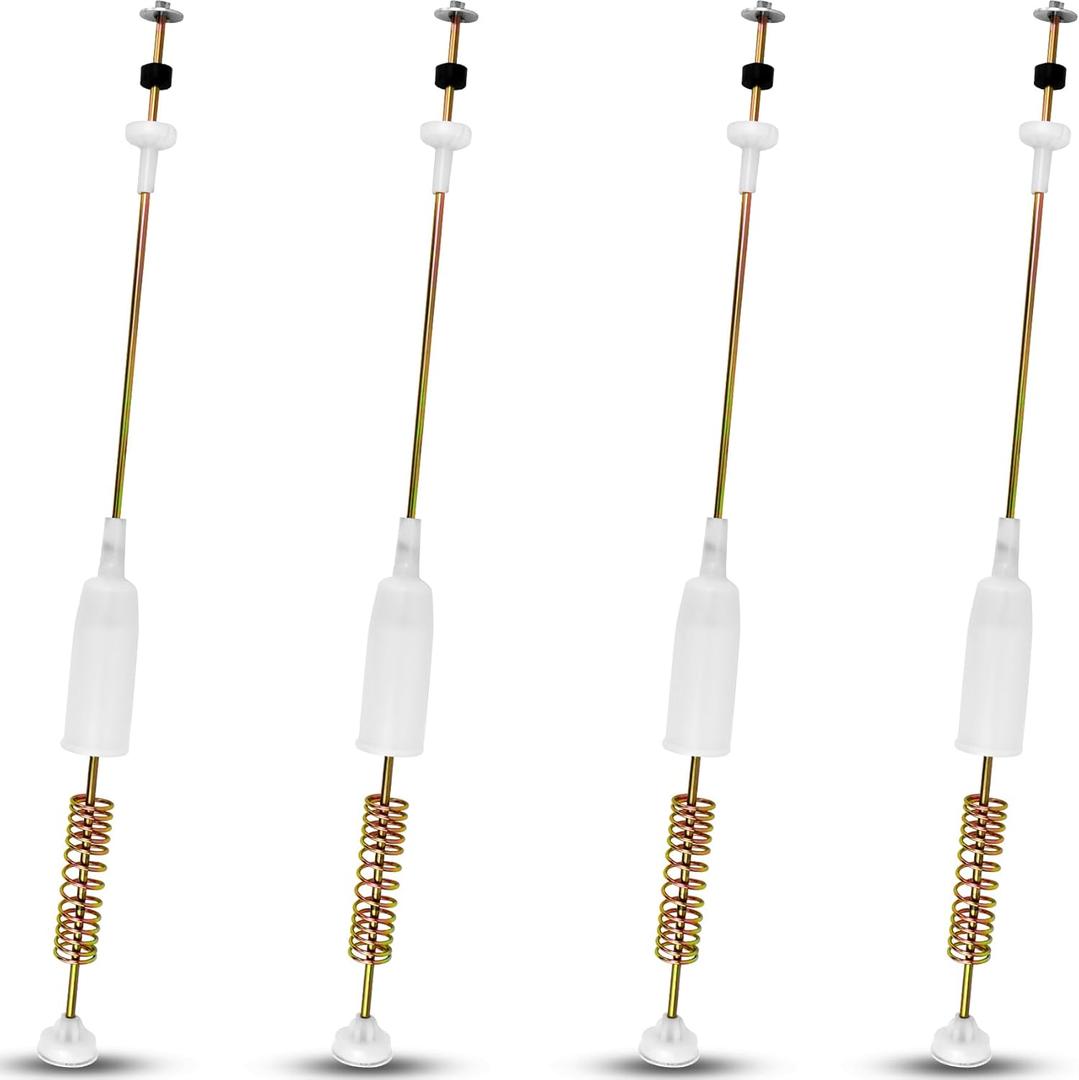 Upgraded 4902FA1665W 4 Pack AJK72909308 Suspension Rod Assembly Kit for LG Kenmore Elite WT5001CW WT5101HV WT5101HW WT1201CV WT1201CW WT4870CW WT1101CW, Over OEM Standards, Replaces 4902EA1002F