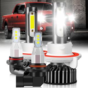 XWQHJW Compatible for Ford F150 Bulbs Fog Lights 2004 2005 2006 2007 2008 2009 2010 2011 2012 2013 2014, Plug n Play, Powersports Bulbs for Off road