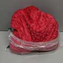 Briwooody Weighted Sensory Pillow Glass Bead Calming Hug Pillow Gifts for Women Wife Anxiety & Stress Relief Heart Shaped 12x12 Cooling Cushion for Adults Relaxation Gift(Red)