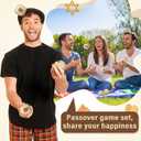 Blueweenly 12 Packs Passover Matzah Juggling Balls Mini Juggling Matzah Balls Juggling Sets Circus Balls with Matzo Decor for Pesach Holiday and Seder Party Favors Decorations