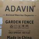 ADAVIN Tall Garden Fence with Gate,40 in(H) 4 Panels Animal Barrier Fence, Black Heavy Duty Iron Metal Fencing Border, Indoor or Outdoor Dog Playpen, No Dig RV Fencing for Yard. Total 8.9 FT(L)