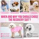 Lukovee Recovery Suit for Dogs, Zipper-On Onesie for Female Male Dog, Abdominal Wounds Cone E-Collar Alternative, Prevent Licking Spay (4XL, Pink Tie-dye)