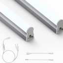 4FT LED Shop Lights 2 Pack, 2000LM 6500K T5 Light Fixture 20W
Super bright white integrated lights for garage, gym & ceiling. Linkable plug & play design with FCC certification.