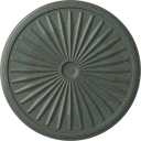 33 1/8"OD x 3 1/2"ID x 1 3/8"P Leandros Ceiling Medallion (Fits Canopies up to 5"), Hand-Painted Cloud Burst Crackle