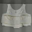 BRABIC Front Closure Post Surgical Compression Everyday Bra for Women Mastectomy with Removable Breast Support Band White, M