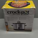 Crock-Pot 4.5 Quarts Manual Design Series Slow Cooker with 3 Manual Heat Settings Cooks Meals for 4 Plus People with Removable Stoneware Bowl, Silver