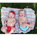 ALVABABY Baby Cloth Diaper 6 Pack with 12 Inserts One Size Cloth Diaper Covers Adjustable Washable Reusable for Baby Girls and Boys (01 Pure Color)