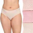Warner's Women's No Pinching No Problems Dig-Free Mid-Waist 3-Pack Hipster Ru4403p. 5/S/P