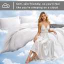 TOCOMOA White Duvet Cover Set King Size, 3 Pieces 100% Washed Microfiber Comforter Cover Bedding Set, Super Soft and Breathable Duvet Cover 104 x 90 Inches with Zipper Closure