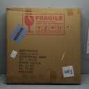 Modern Vanity Mirror, 24"x24" Geometric Art Deco Mirror with Black Metal Frame, Square Elegant Wall Mirrors for Living Room Bathroom Bedroom Entryway Hallway Fireplace