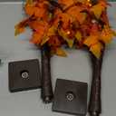 2Pack 24 Inch Fall Thanksgiving Decorations Maple Trees, Lighted Artificial Fall Tree with Lights, Thanksgiving Table Centerpieces Decoration Friendsgiving Decor for Home Office Indoor