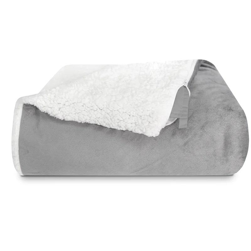 Wlness Collection Sensorpedic 15 Pound Serenity Weighted Blanket Grey