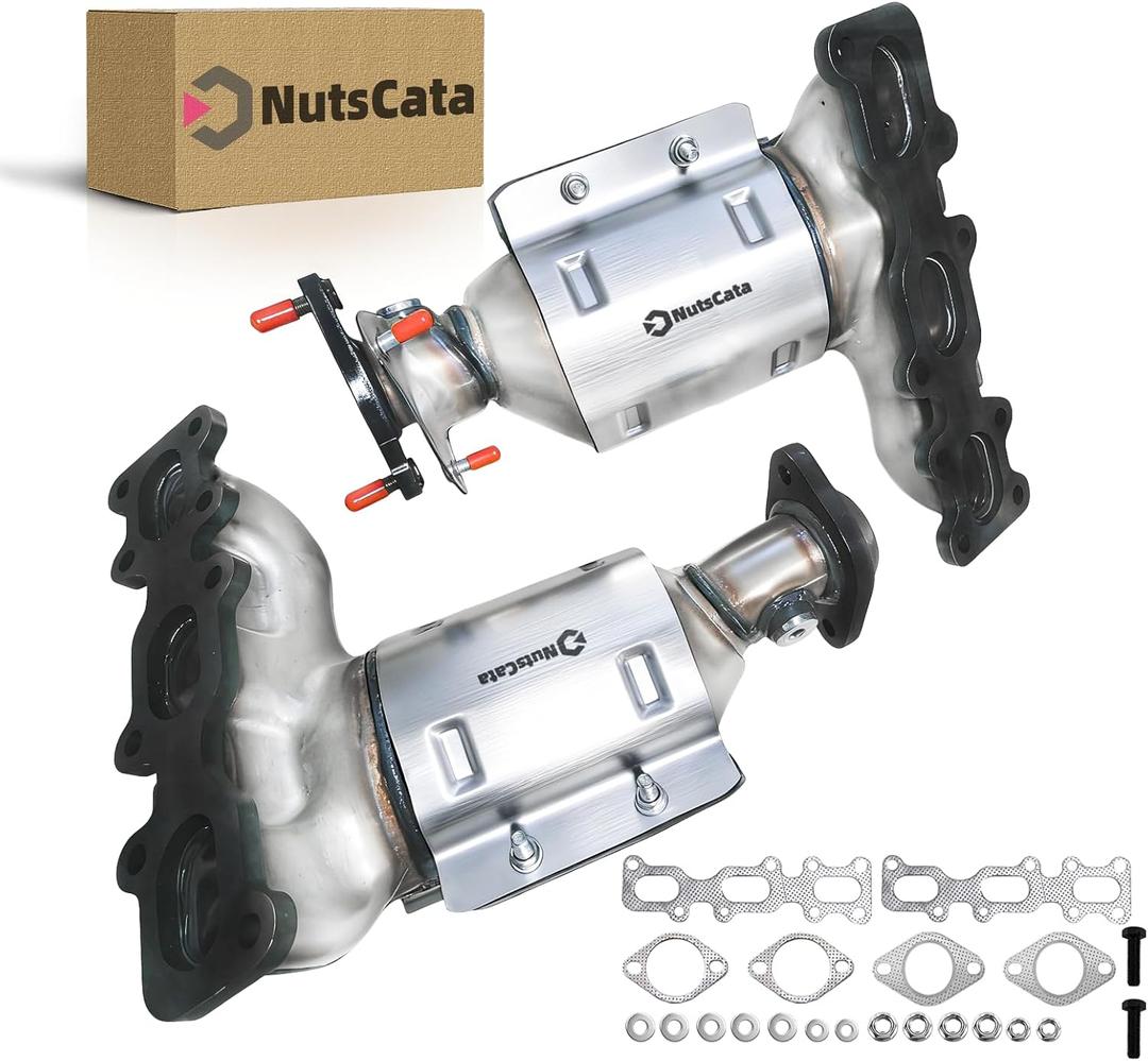 2PCS Left Right Catalytic Converter Compatible with 2013-2019 Ford Explorer Taurus Flex Police Interceptor, 2015-2018 Edge, 2013-2016 Lincoln MKS MKZ, 2013-2018 MKT 3.5L 3.7L EPA Compliant