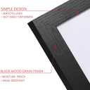 PEALSN 11x14 Picture Frame Set of 6, Display Pictures 8x10 with Mat or 11x14 without Mat for Wall Mounting or Table Top Display, Photo Frames Collage for Wall Decor, Black Woodgrain.