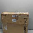 Carex E-Z Lock Raised Toilet Seat with Handles, 4.5 Inch Toilet Seat Riser with Arms, Toilet Riser Fits Most Toilets, Elongated or Round, Toilet Seat Lifter, White