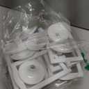 Lawei 10 PCS Double Sided Standing Picture Frames 4x6 Inch, Plastic Pedestal Photo Frame Bulk, White Vertical Picture Holder with Inserts & Base, Display Picture Frames for Wedding, Table