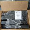 wikiwiki 230 Lbs Cantilever Offset Patio Umbrella Base, 4 PCS Weighted Umbrella Base for Outdoor Patio with Fill Spouts for Water or Sand, Square Compact Stand Plate Set, Black