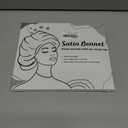 Satin Bonnets Silk Bonnet for Sleeping Women Hair Bonnet for Curly Hair Sleep Cap Reversible Double Layer Bonnets with Tie Band (Bean Paste Pink Bonnet + Satin Scrunchies) (7-7 3/8)